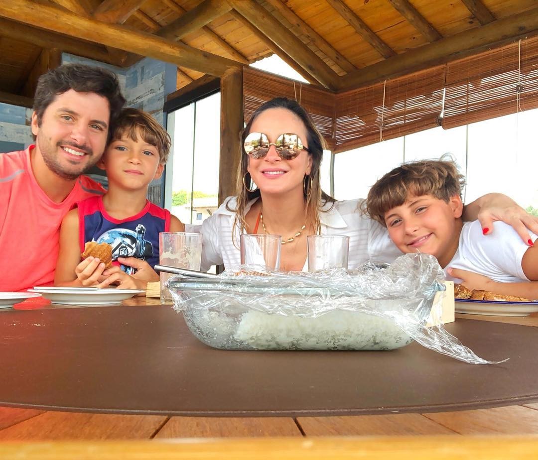 Marcio Pedreira, Rafael, Claudia e Davi (Foto: Reprodução/ Instagram)