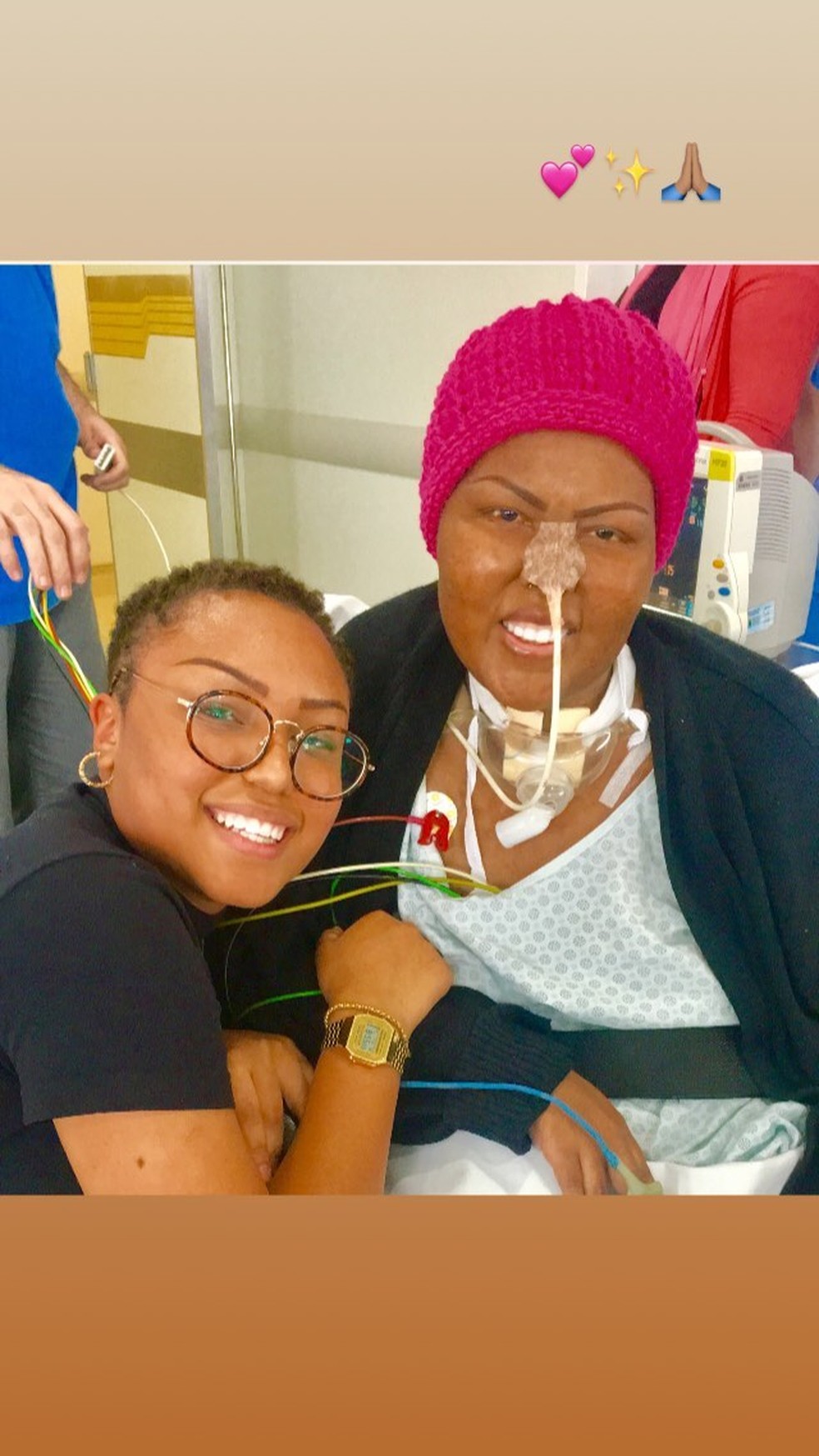 Talita com a mãe, Deise Cipriano, do Fat Family — Foto: Reprodução/Instagram