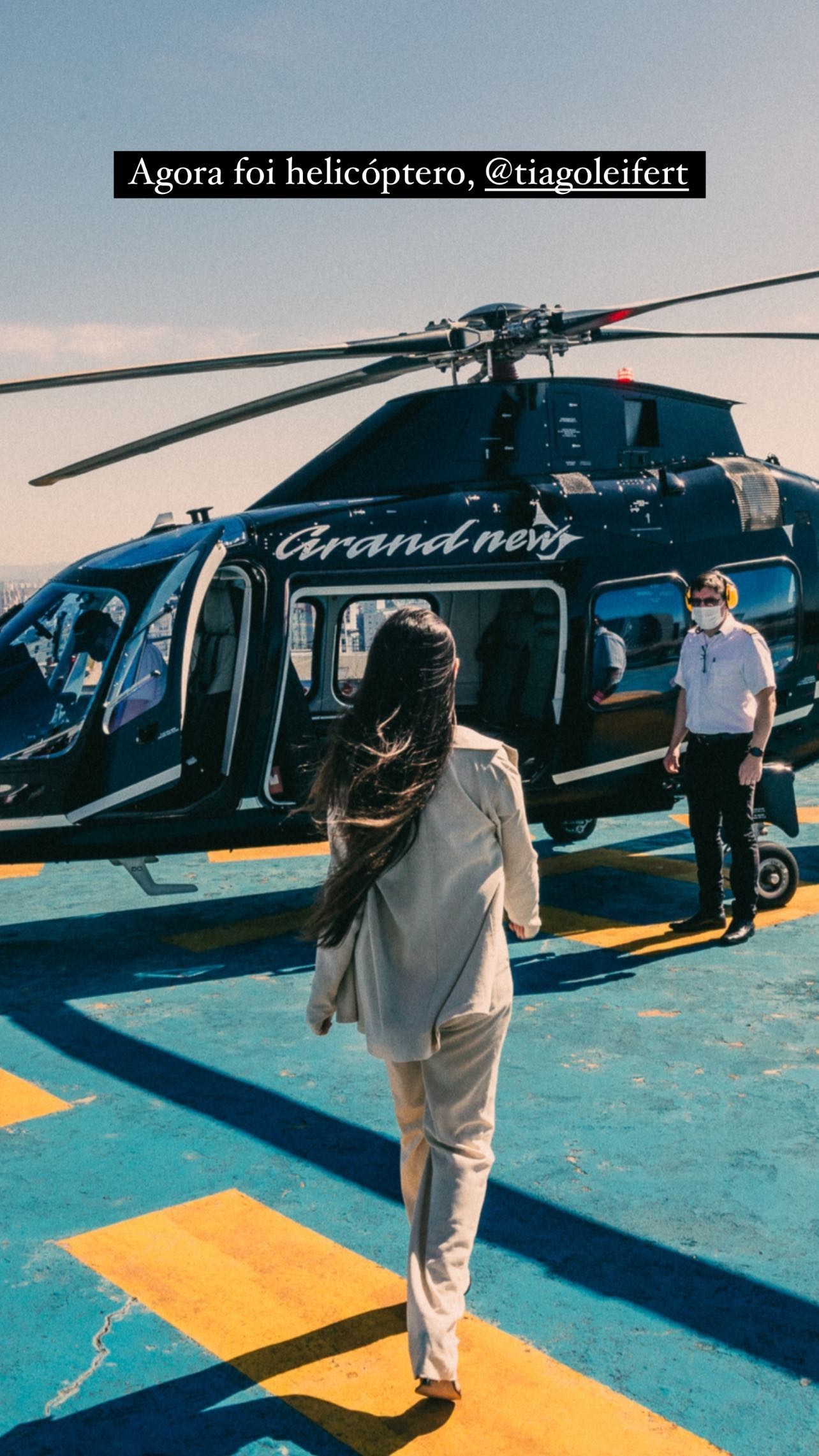 Juliette passeia de helicóptero (Foto: Reprodução/Instagram)