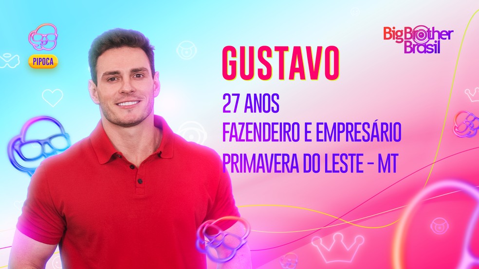 Gustavo é participante do BBB 23  Foto: Globo