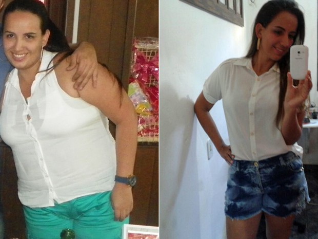 "Tenho 27 anos, mas minha vida começa agora", finaliza a paulista, com 20 kg a menos (Foto: Arquivo pessoal/Camila Cristina Fernando Menchini)