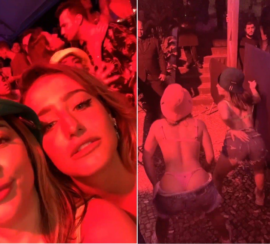 Bruna Griphao e GKay curtiram o show de Anitta (Foto: Reprodução/Instagram)