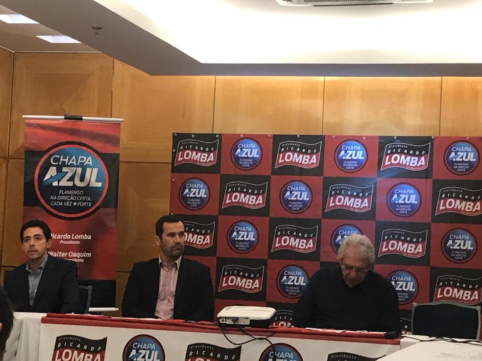 Ricardo Lomba em lan&ccedil;amento de campanha &agrave; presid&ecirc;ncia do Flamengo &mdash; Foto: Amanda Kestelman/GloboEsporte.com