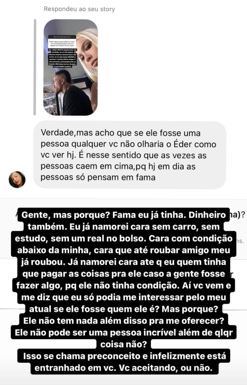 Karoline Lima, mulher do zagueiro do Real Madrid Éder Militão, desabafa sobre racismo (Foto: Instagram)