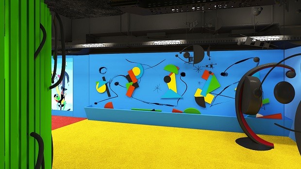 Mostra imersiva para crianças é uma viagem pelo universo de Miró (Foto: Divulgação)