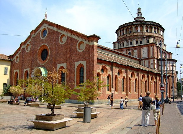 A igreja Santa Maria delle Grazie, em Milão (Foto: Reprodução / Divulgação)