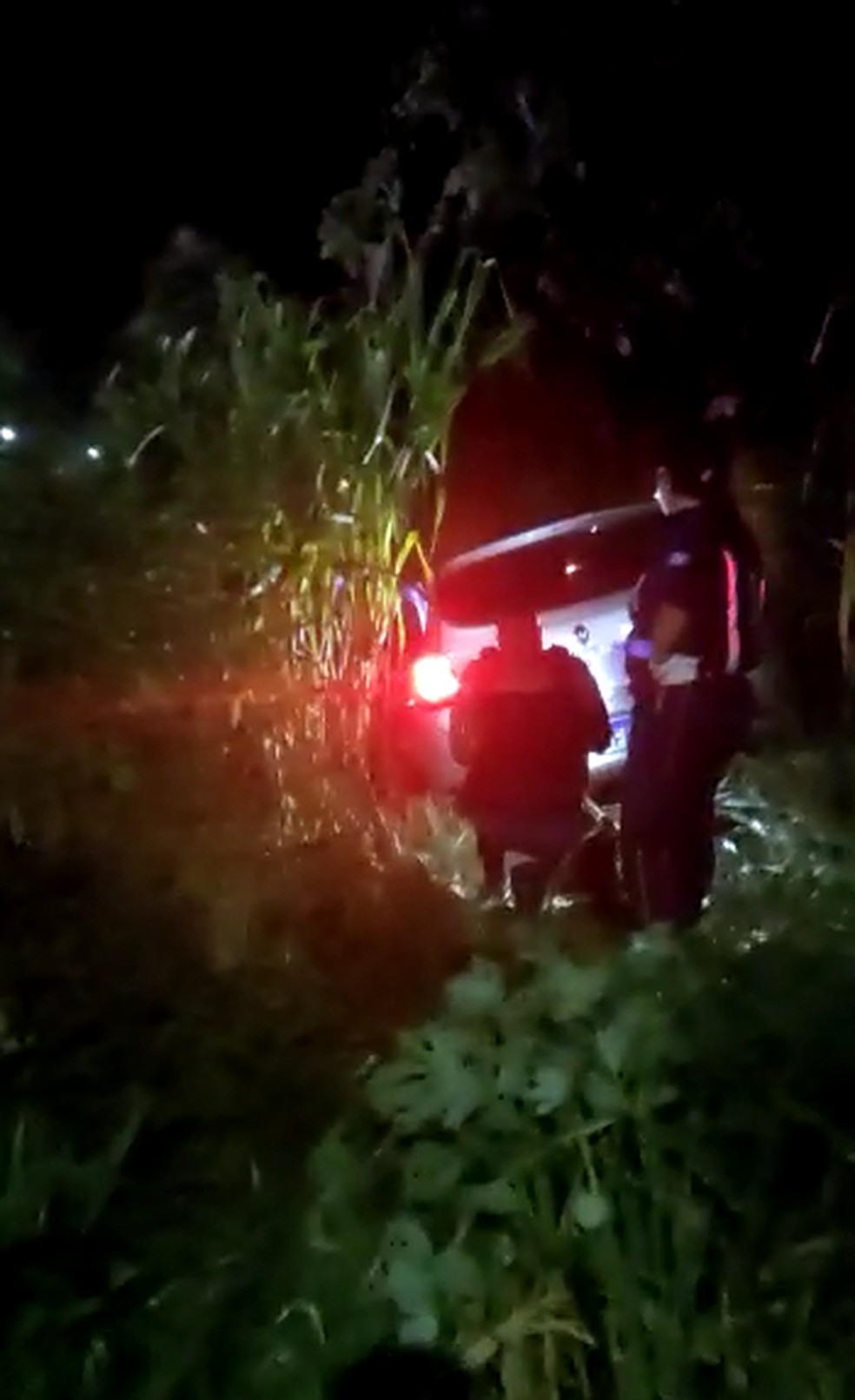 Carro da vítima foi encontrado em área de mata em Cuiabá — Foto: Reprodução