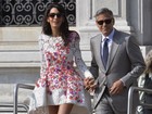 Após casamento, Clooney e Alamuddin almoçam em família