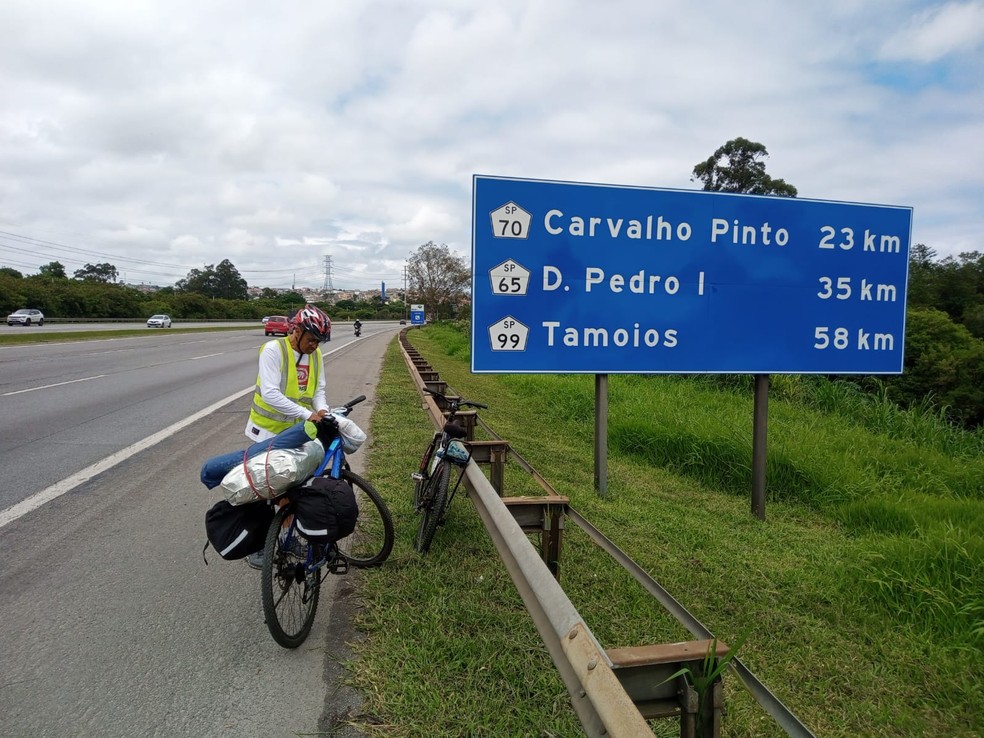 Pedro Figueiredo faz de Porto Alegre a Resende de bicicleta — Foto: Arquivo Pessoal