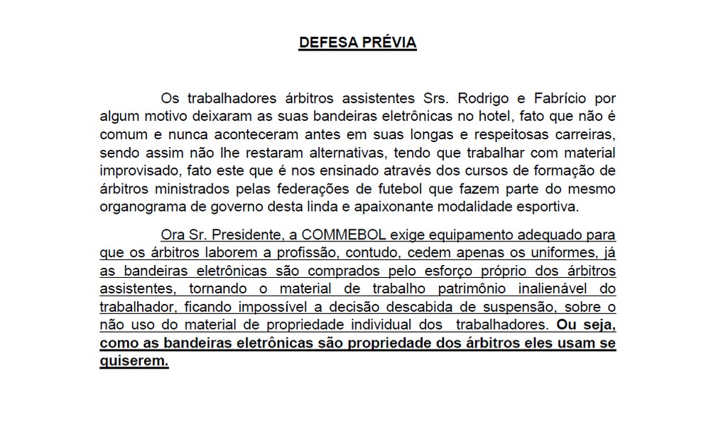 Sindicato de árbitros do Rio critica defende assistentes suspensos pela Conmebol — Foto: ge