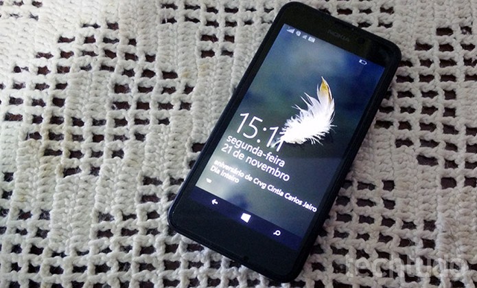 Lumia 630 permite salvar capturas de tela em poucos passos (Foto: Elson de Souza/TechTudo)