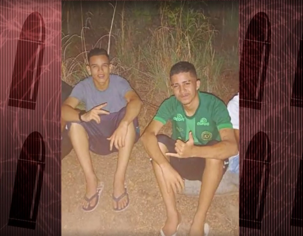 Adolescentes Luian Ribeiro de Oliveira, de 16 anos, e Anael Natan Colin, 17, foram assassinados em Teresina — Foto: Reprodução/Fantástico