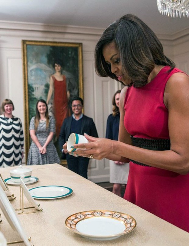 Louças Michelle Obama (Foto: Apartment Therapy / Reprodução)