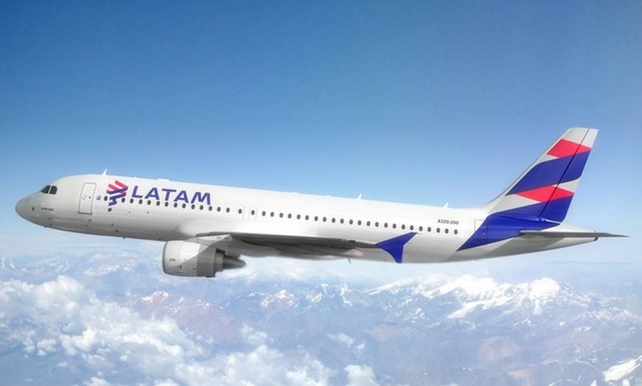 Avião da Latam; companhia aérea está em recuperação judicial nos Estados Unidos