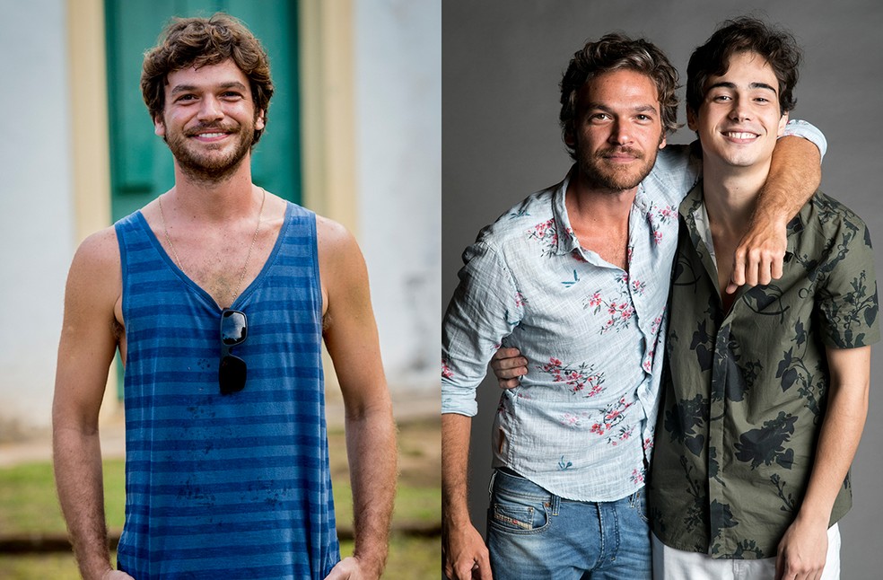 Beto FalcÃ£o estÃ¡ bem prÃ³ximo do filho, Valentim, nesta segunda fase (Foto: JoÃ£o Cotta/Globo)