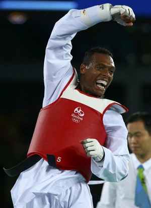 taekwondo, Maicon Andrade, Mahama Cho (Foto: REUTERS / Peter Cziborra) taekwondo, Maicon Andrade, Mahama Cho (Foto: REUTERS / Peter Cziborra)