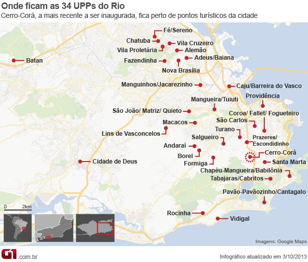 Conjunto de Favelas do Lins terá UPP (Foto: Editoria de Arte/ G1)