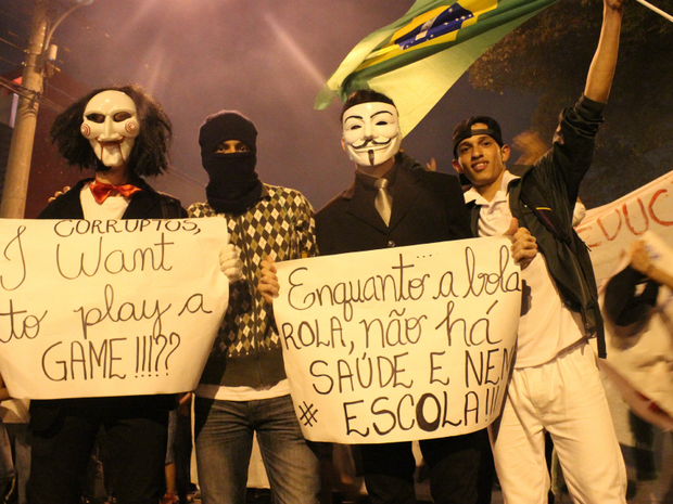 Imagens do protesto em Campo Grande 4 (Foto: Lucas Lourenço / G1 MS)