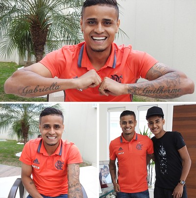 Montagem Everton, Flamengo, entrevista (Foto: Fred Gomes) Montagem Everton, Flamengo, entrevista (Foto: Fred Gomes)