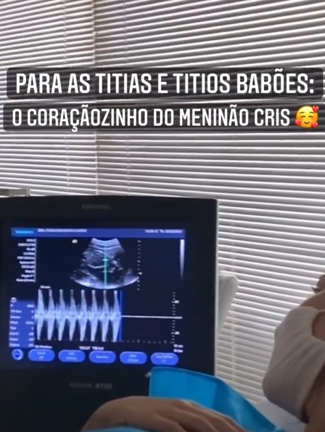 Bianca Andrade mostra ultrassonografia do filho, Cris (Foto: Reprodução Instagram)