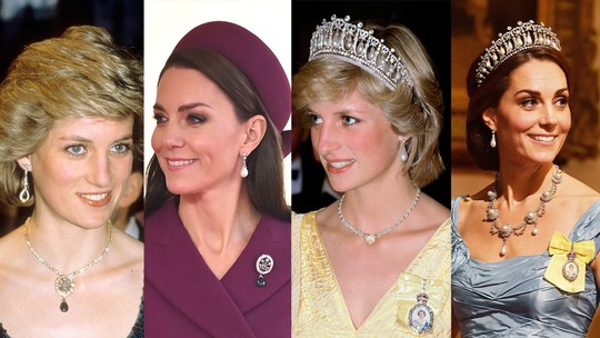 8 joias espetaculares de Diana que Kate Middleton repetiu