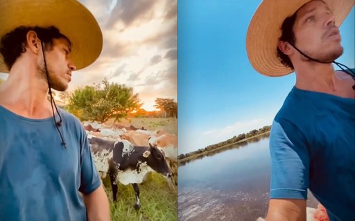 Morando no Mato Grosso do Sul, José Loreto mostra rotina como peão no Pantanal