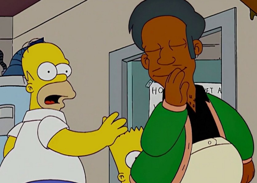 O personagem Apu em uma cena da série Os Simpsons (Foto: Reprodução)