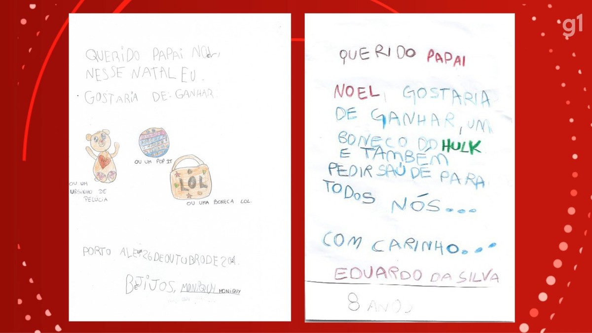 Campanha do Papai Noel dos Correios é lançada no RS; veja como