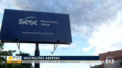 Sesc abre vagas para o EJA em Palmas e Gurupi