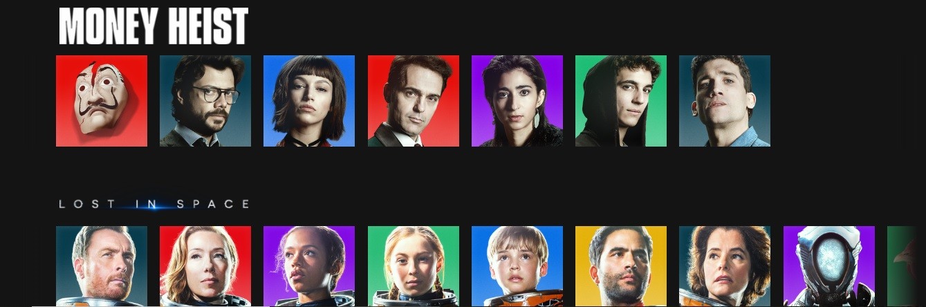 Algumas opções de avatares da Netflix (Foto: Reprodução/Instagram/Netflix Brasil)