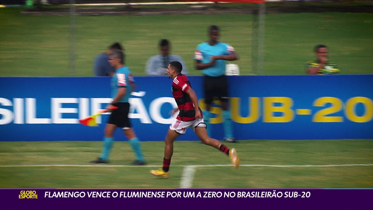 Flamengo vence o Fluminense por 1 a 0 no Brasileir&atilde;o sub-20