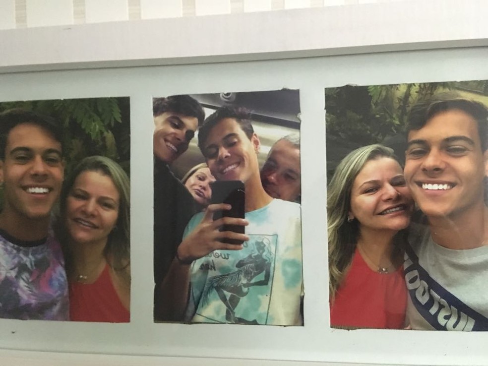 Fotos da dupla com a fam&iacute;lia espalhadas pela casa. Dif&iacute;cil saber quem &eacute; quem  &mdash; Foto: Marcelo Baltar