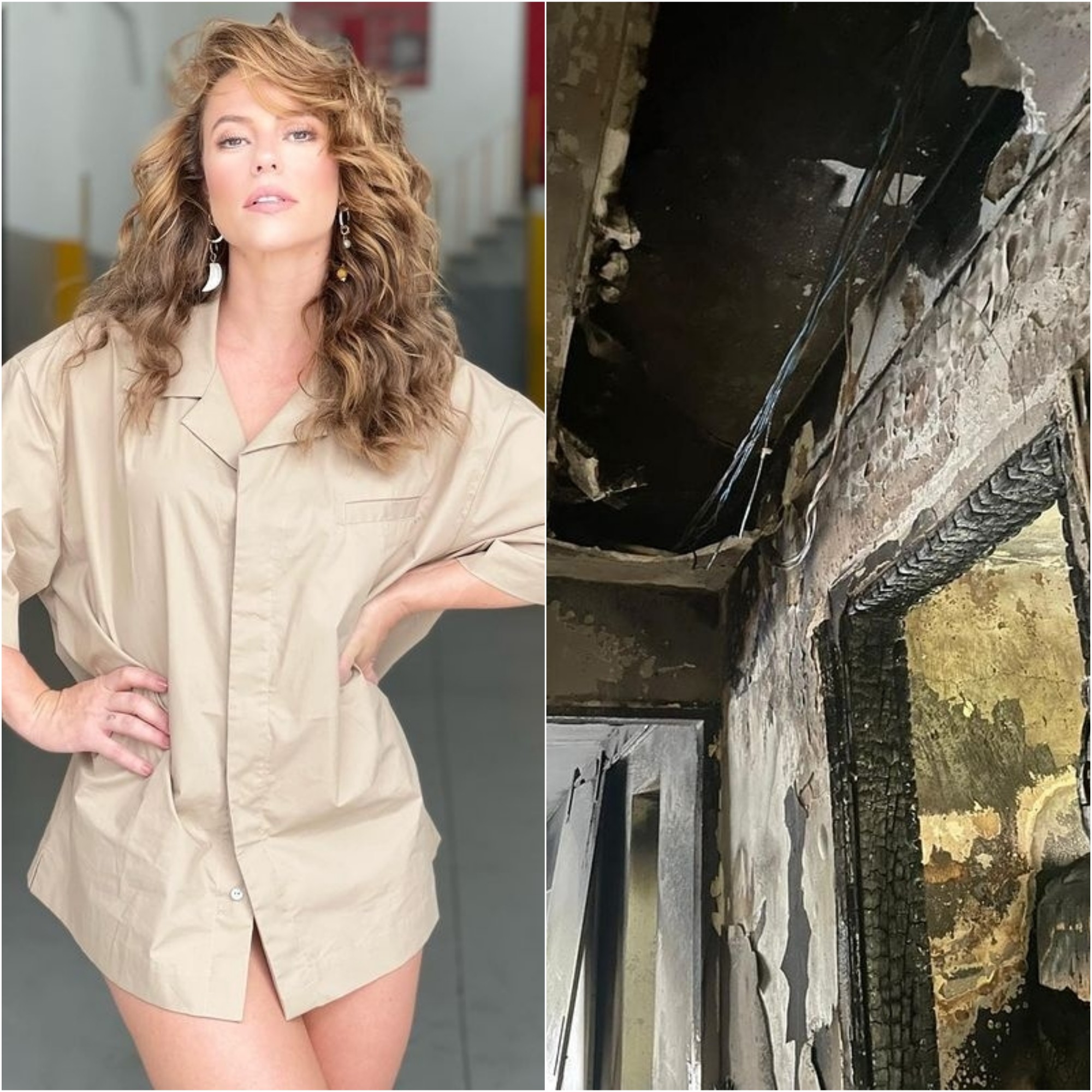 No Instagram, Paolla Oliveira fala do incêndio que atingiu a sua casa e tranquiliza a todos avisando que ela, familiares e bichinhos de estimação estão todos bem (Foto: Reprodução/Instagram)