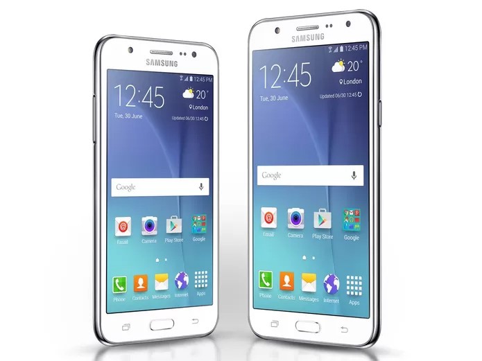 Galaxy J5 e Galaxy J7 são as novas apostas da Samsung entre os smartphones intermediários (Foto: Divulgação/Samsung)