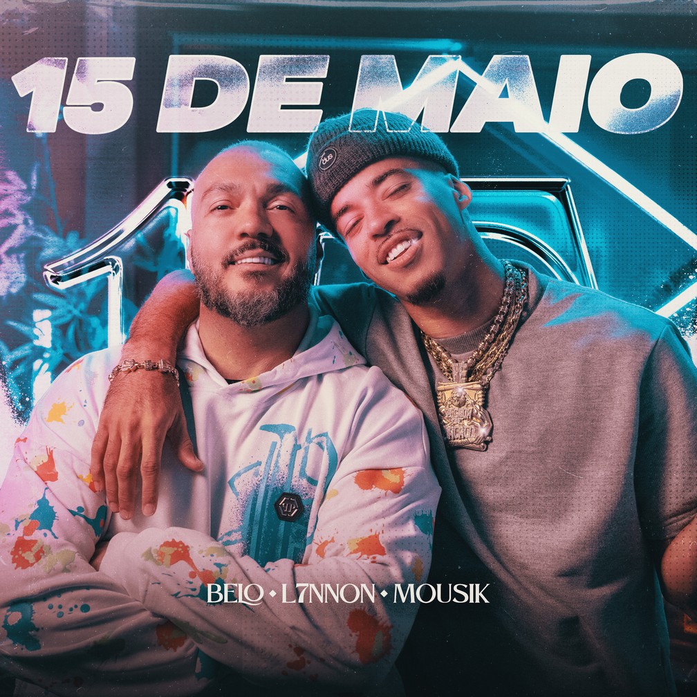 Capa do single '15 de maio', de Belo e L7nnon — Foto: Divulgação