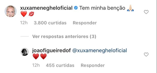 Xuxa aprova namoro de Sasha e João Figueiredo (Foto: Reprodução/Instagram)