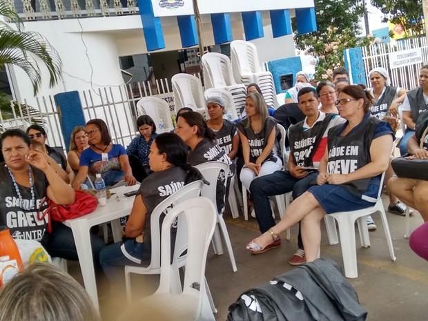 Profissionais da saúde estão em greve desde a última segunda-feira (7) (Foto: Divulgação/Sintras)