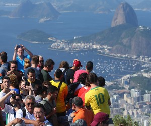Turistas no Rio de Janeiro: Copa fez os gastos aumentarem (Foto: Getty Images)