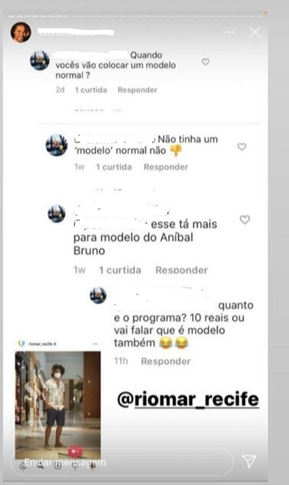 Policia Investiga Racismo Contra Modelo Apos Publicacao De Fotos Em Campanha De Shopping Pernambuco G1