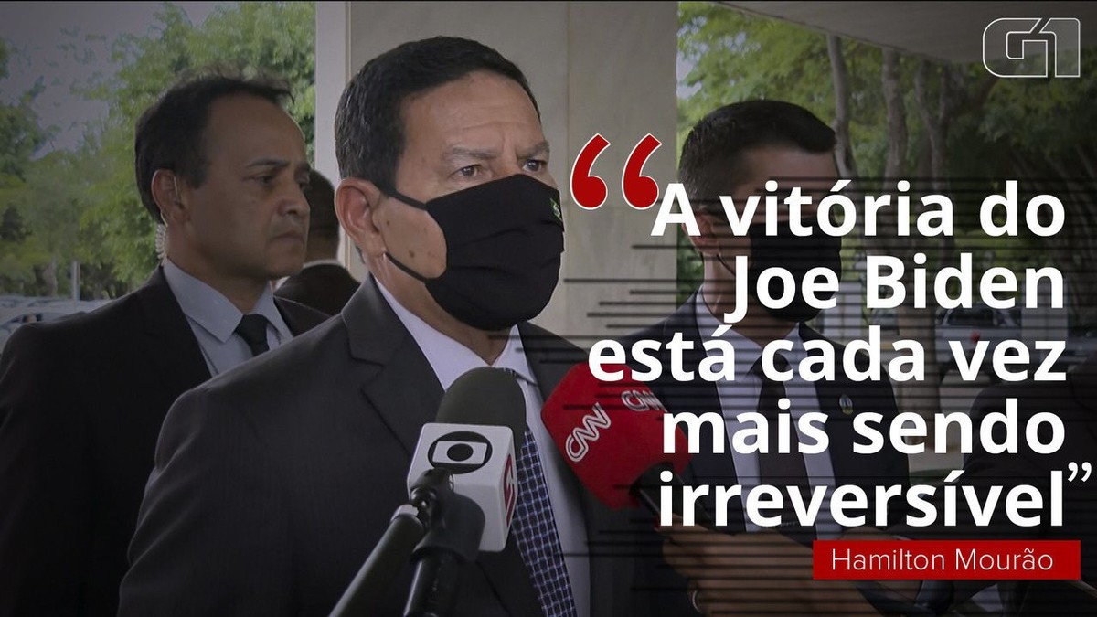 Mourão diz que vitória de Joe Biden “é cada vez mais irreversível” |  Política