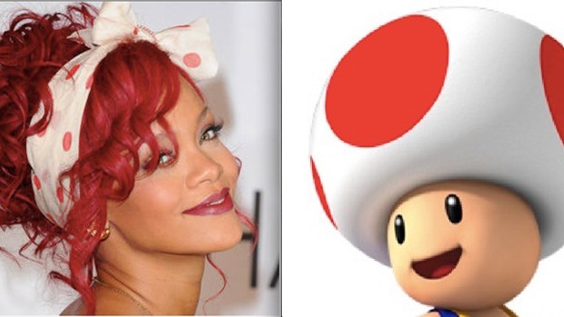 Nem o cogumelo Toad ficou de fora das comparações com Rihanna (Foto: Reprodução)
