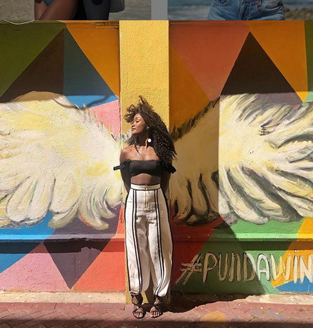 Érika Januza em Curaçao (Foto: Reprodução/Instagram)