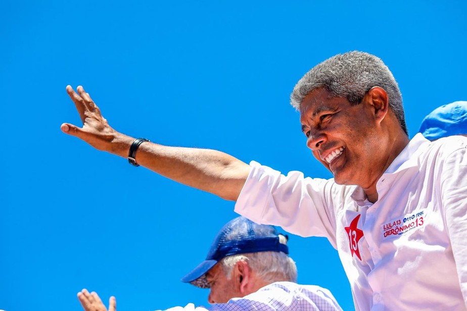 Jerônimo Rodrigues (PT) em campanha pelo governo da Bahia.
