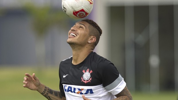 Guerrero em treino do Corinthians (Foto: Daniel Augusto Jr. / Ag. Corinthians)