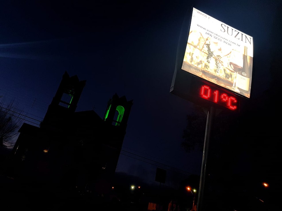 Frio em São Joaquim nesta quarta-feira (11) (Foto: Mycchel Legnaghi/ São Joaquim Online)