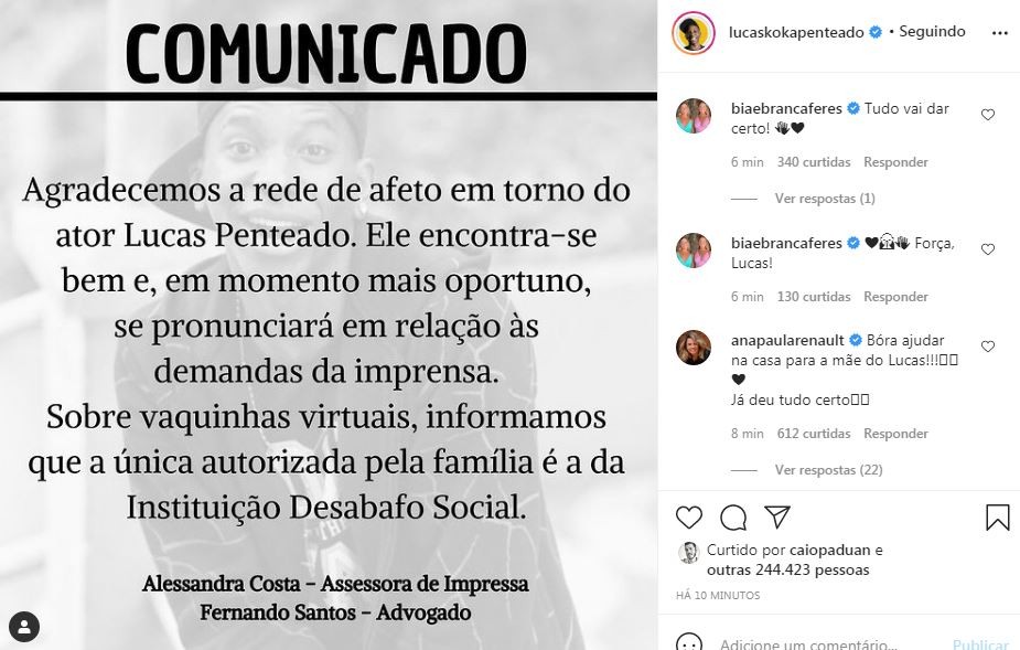 Lucas Penteado (Foto: Reprodução / Instagram)