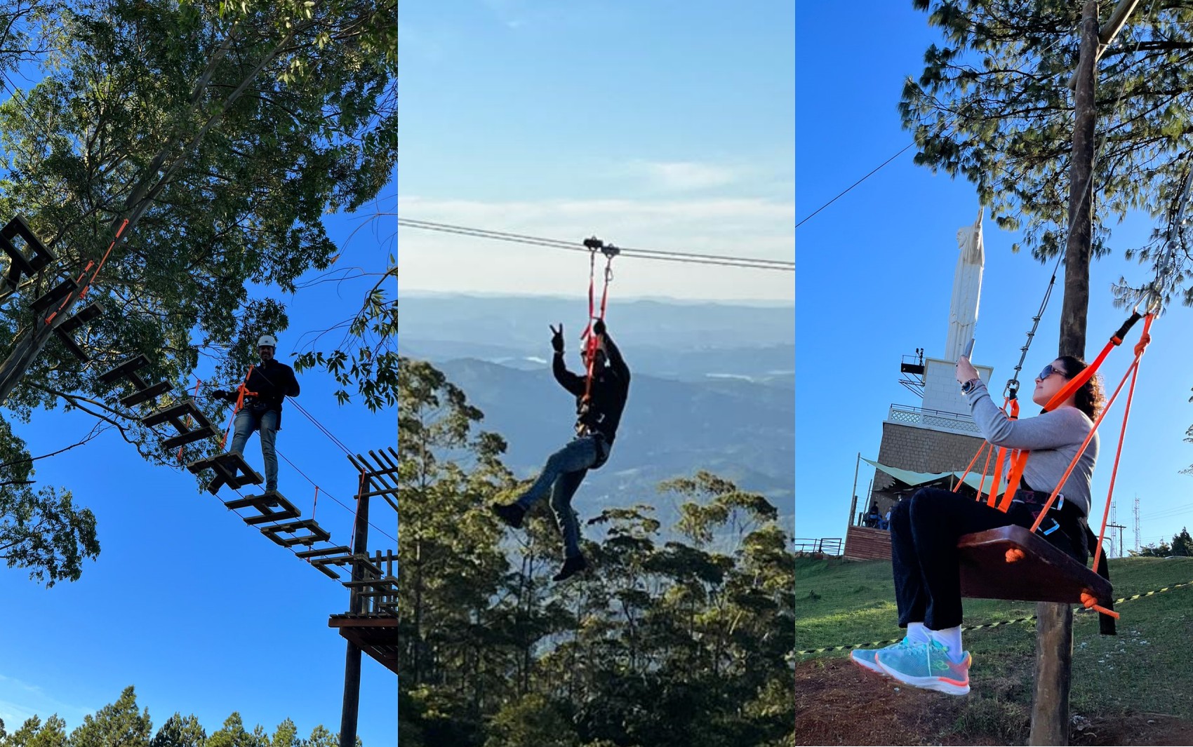 Arvorismo, tirolesa e mega balanço: conheça novas opções de turismo de aventura no Parque do Cristo, em Poços de Caldas, MG
