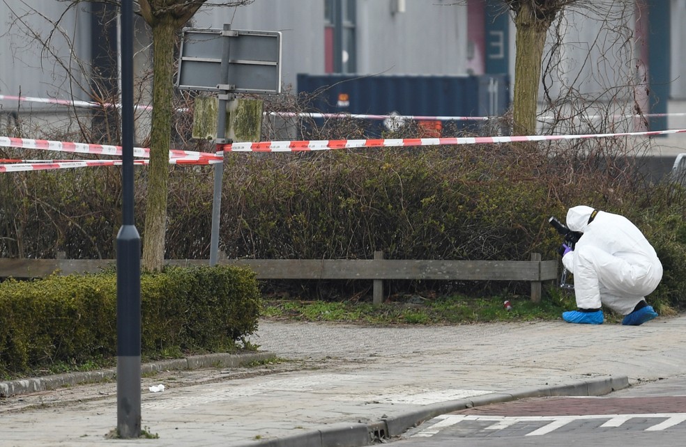 Área onde aconteceu a explosão ao norte de Amsterdam, em 3 de fevereiro de 2021 — Foto: Piroschka Van De Wouw/Reuters