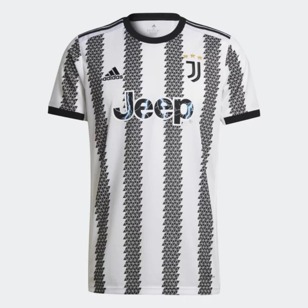 Camisa titular Juventus 2022/23 — Foto: Divulgação/Juventus