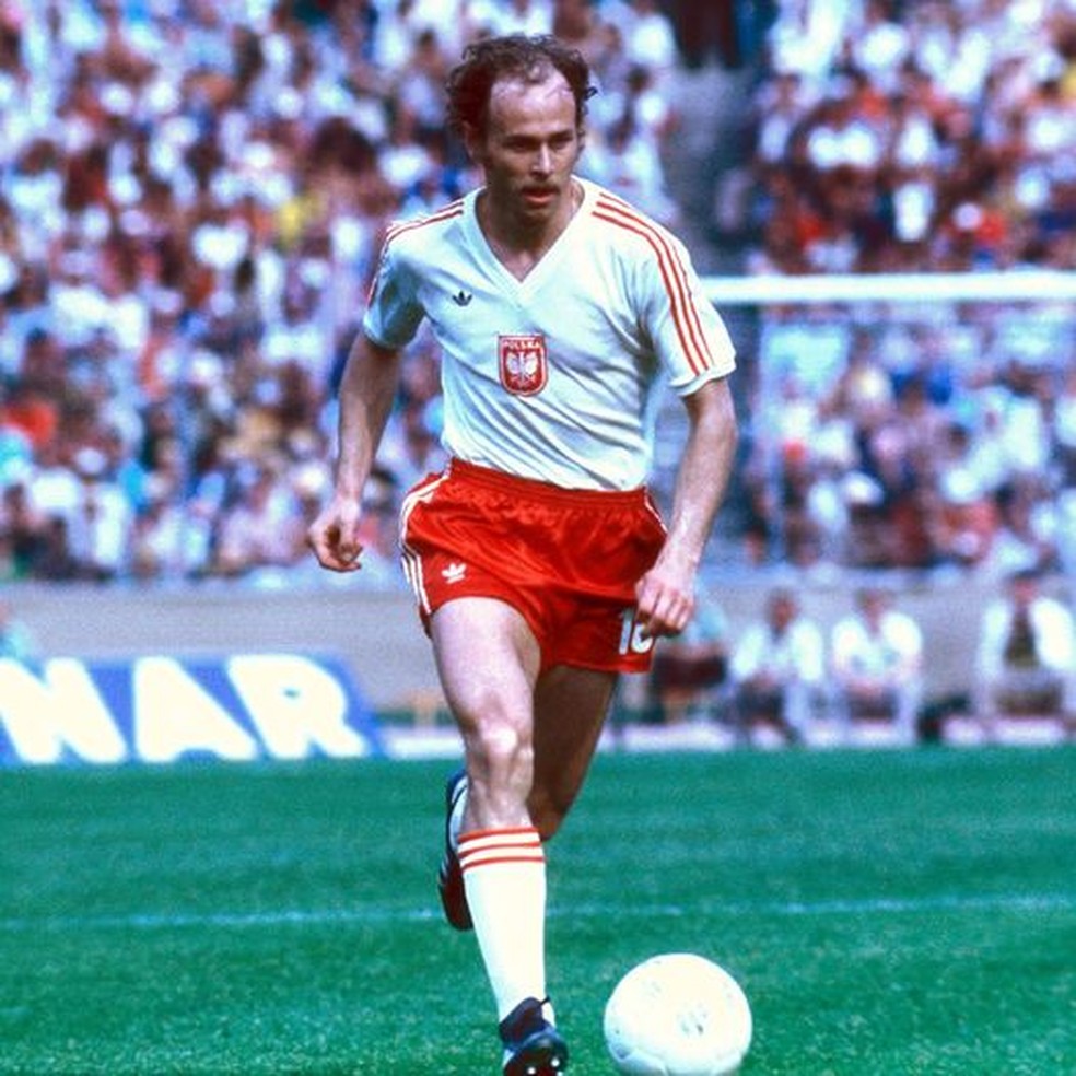 Lato, atacante da Polônia nas Copas de 1974, 1978 e 1982 — Foto: Fifa